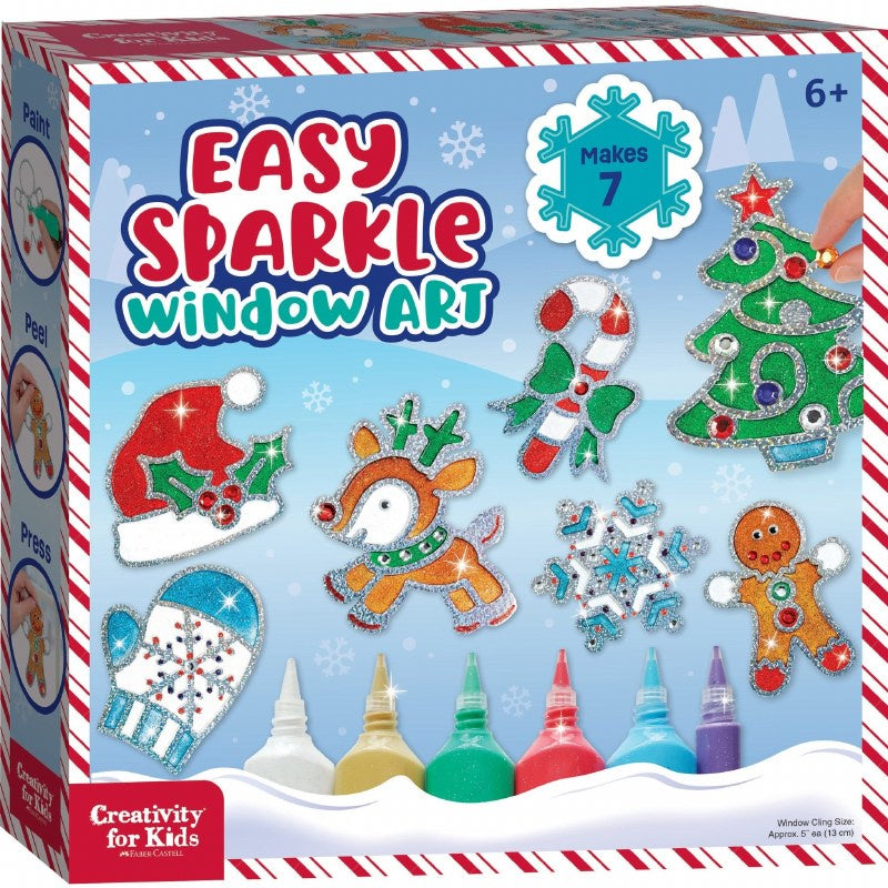 Holiday Easy Sparkle Window Ar