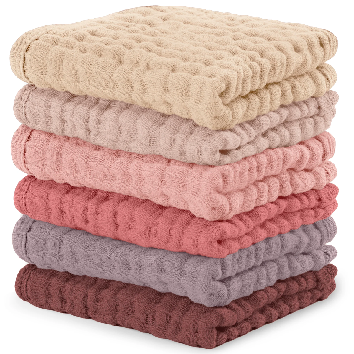Muslin Washcloths 6pk