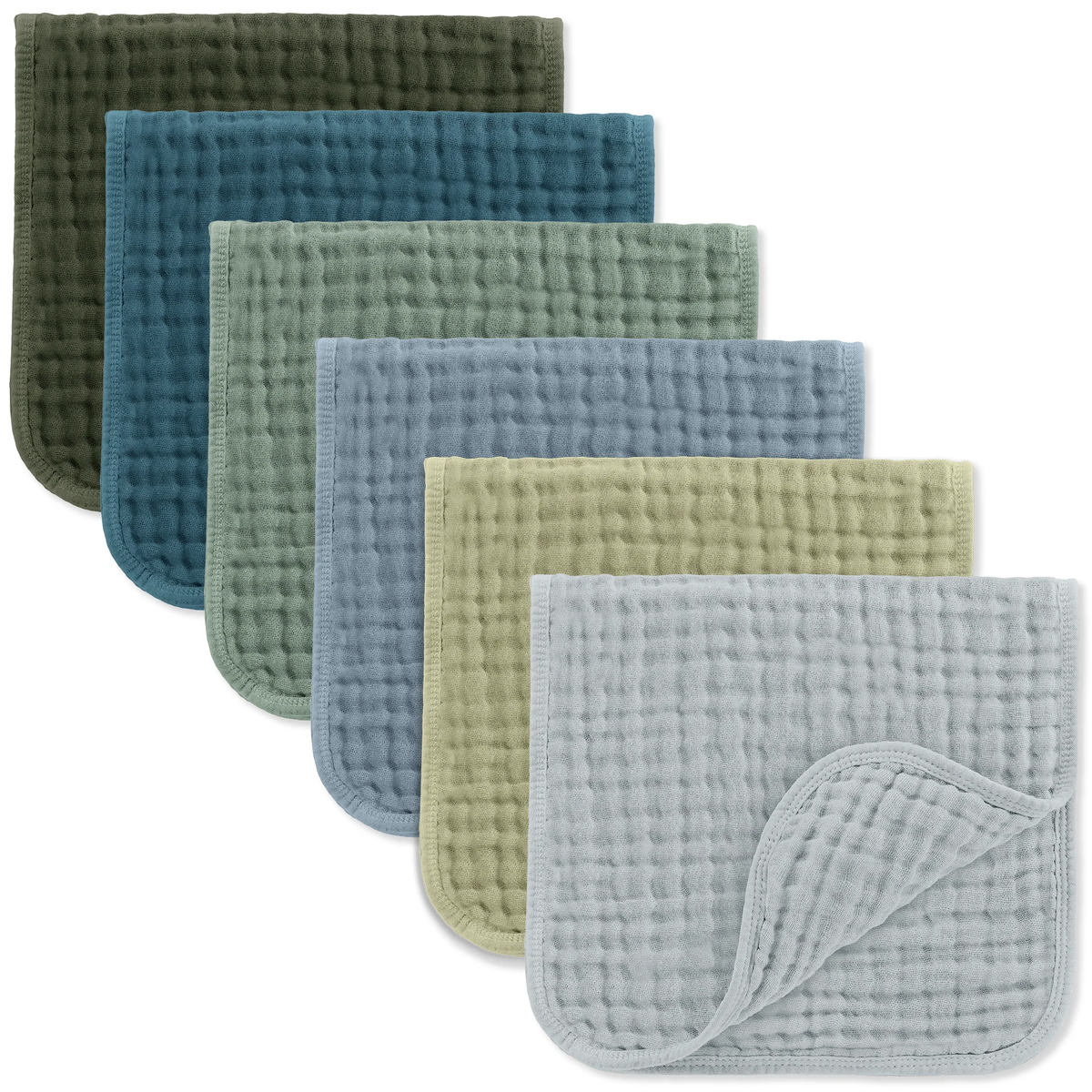 Muslin Burp Cloths 6pk