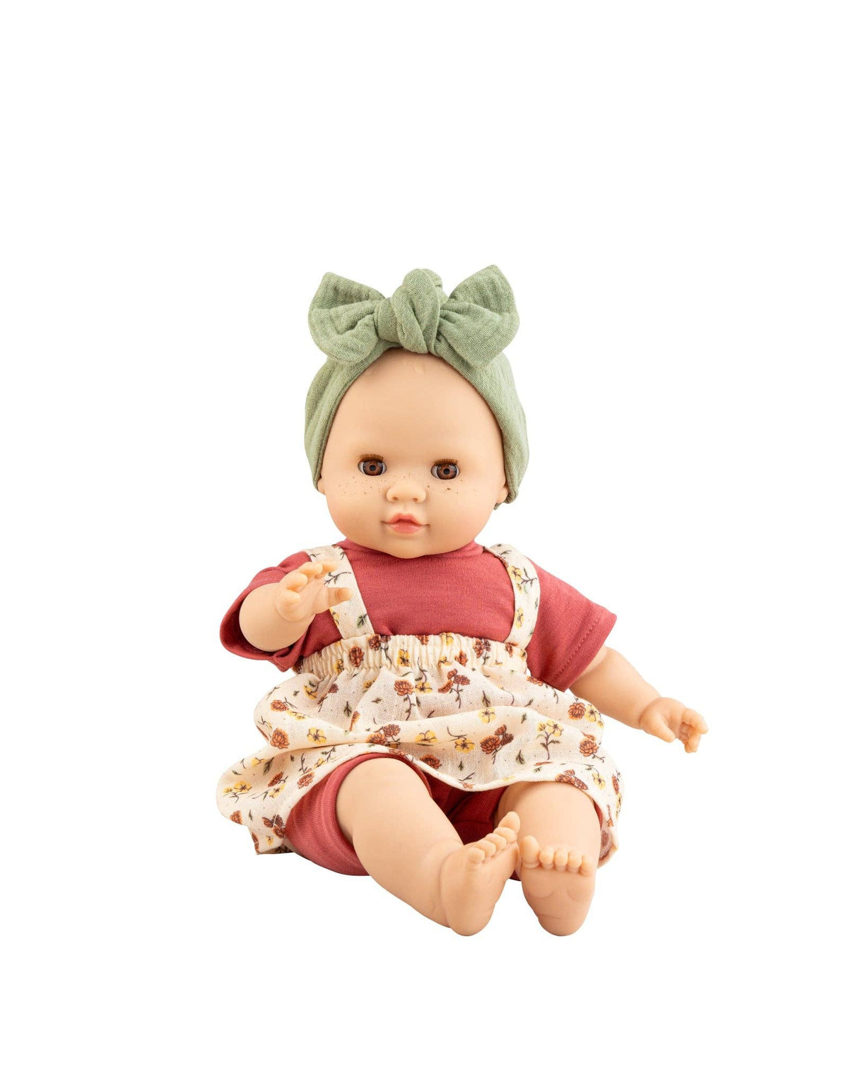 Los Manus doll - Julia floral dress-overalls - Paola Reina