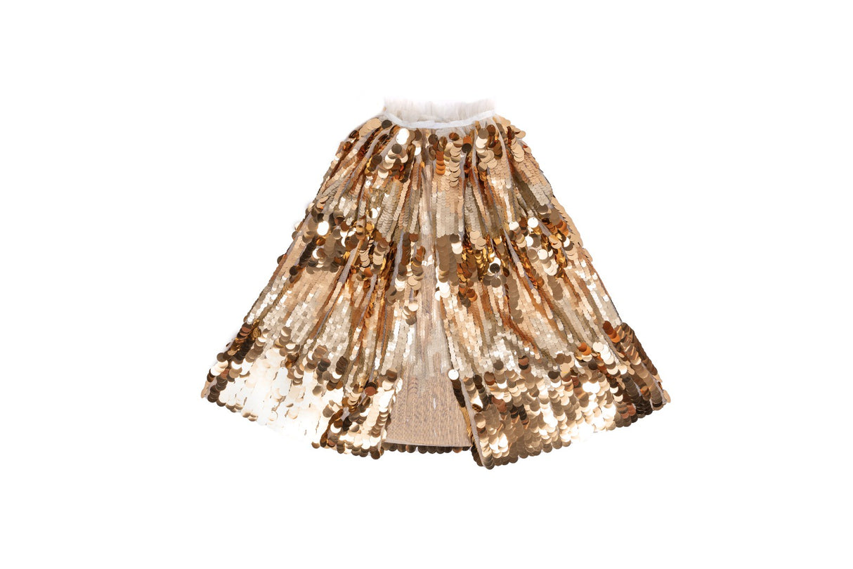 The 5th Avenue Paillette Gold Cape, Size 4/6