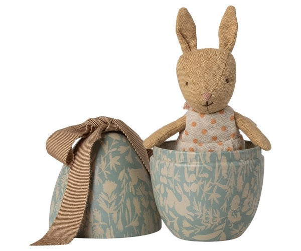Easter Egg Rabbit Dusty Blue