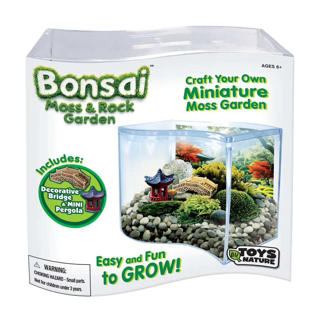 Bonsai Moss & Rock Garden Wave Terrarium