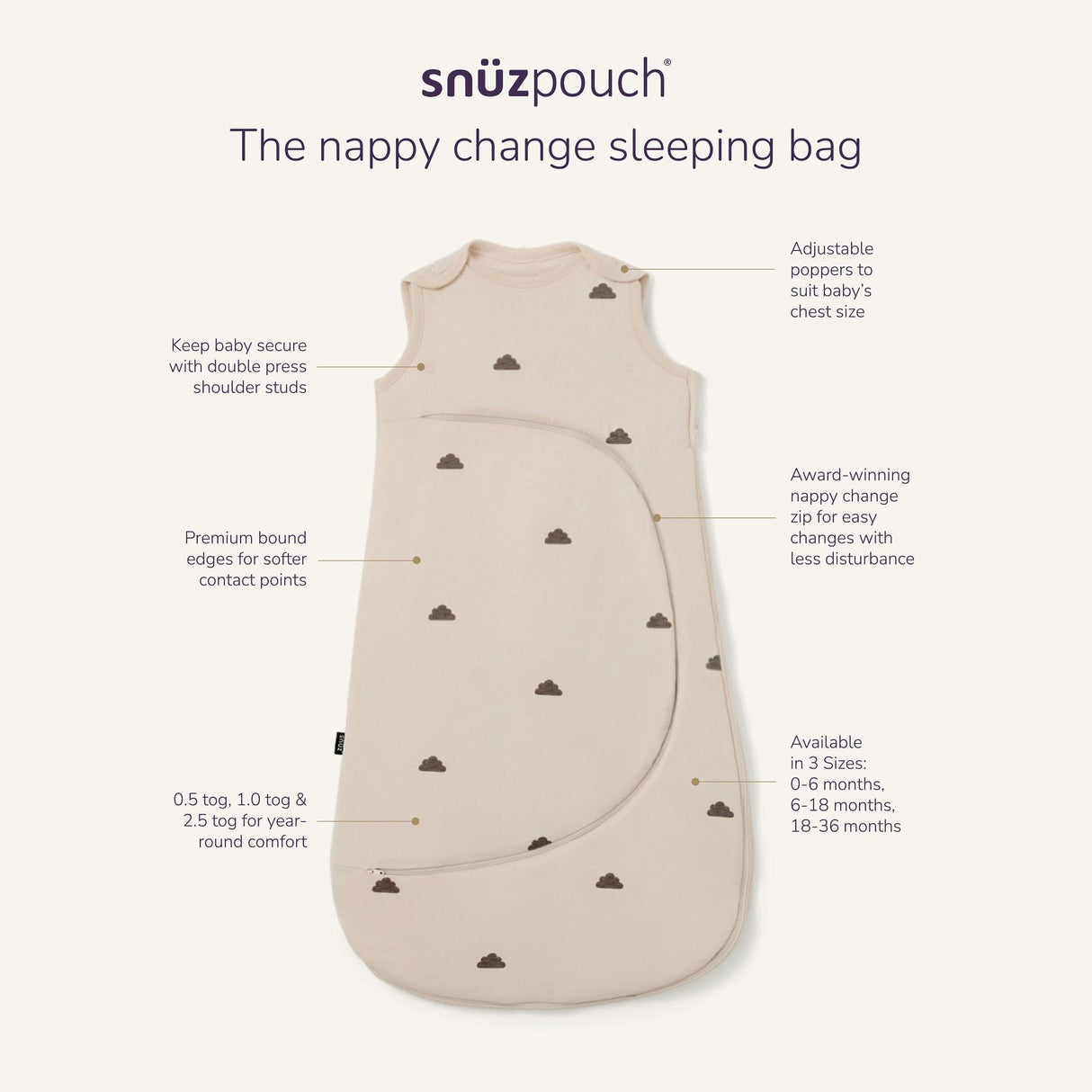 SnüzPouch Blush Dot