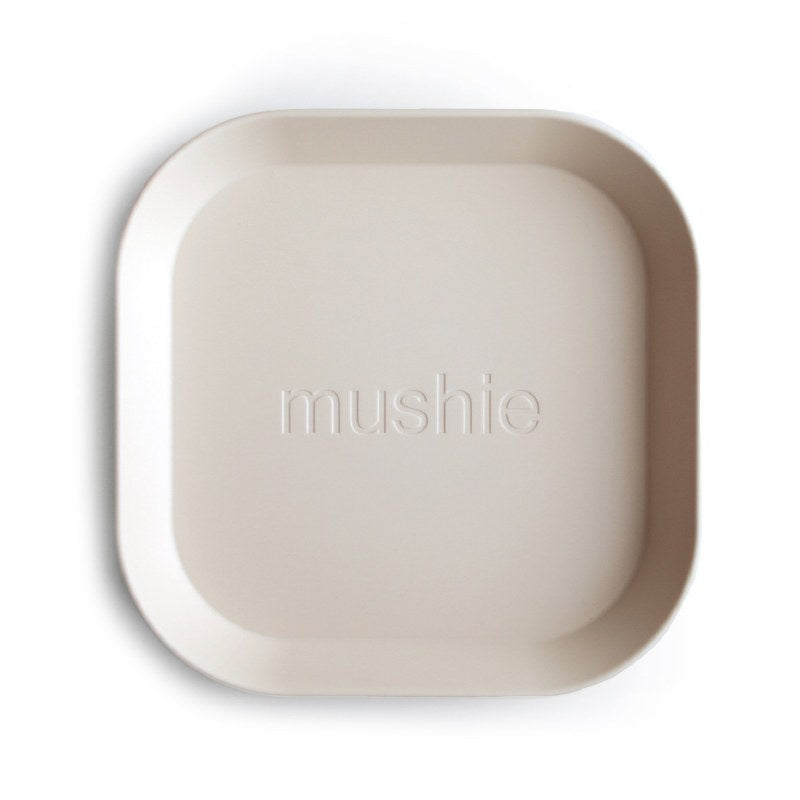 Square Dinnerware Plates Ivory