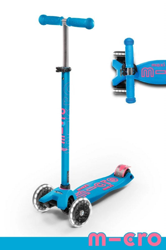 Micro Maxi LED Scooter Aqua