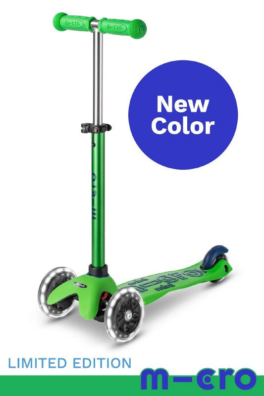 Micro Mini LED Scooter Green/B