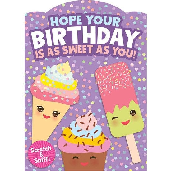 Kawaii Ice Cream Card