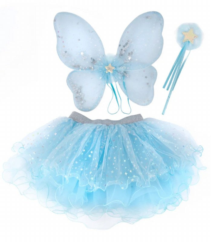 Iridescent Wings/Tutu/Wand 4-6