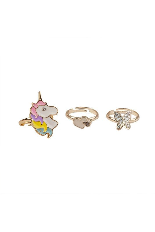 Butterfly and Unicorn Rings
