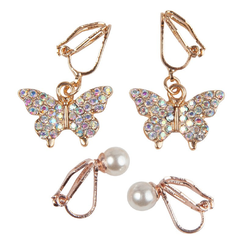 Boutique Butterfly Clip On Earings