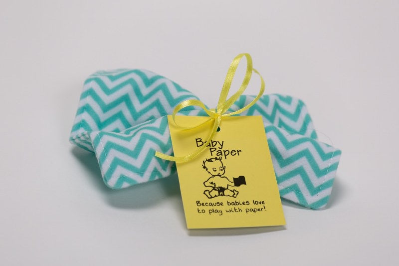 Baby Paper Turq Zig Zag