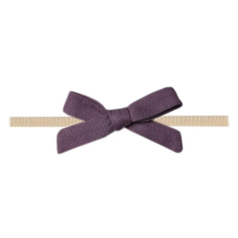Ribbon Nylon Bow Plum