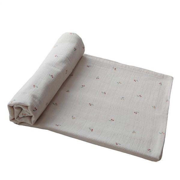 Muslin Swaddle Cherries