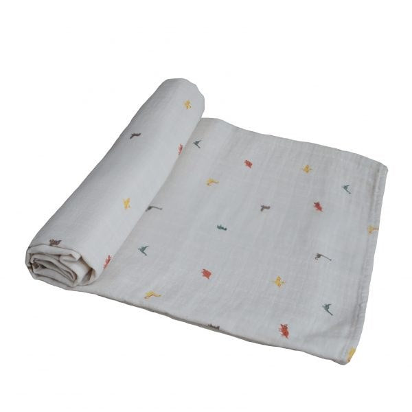 Muslin Swaddle Dinosaurs
