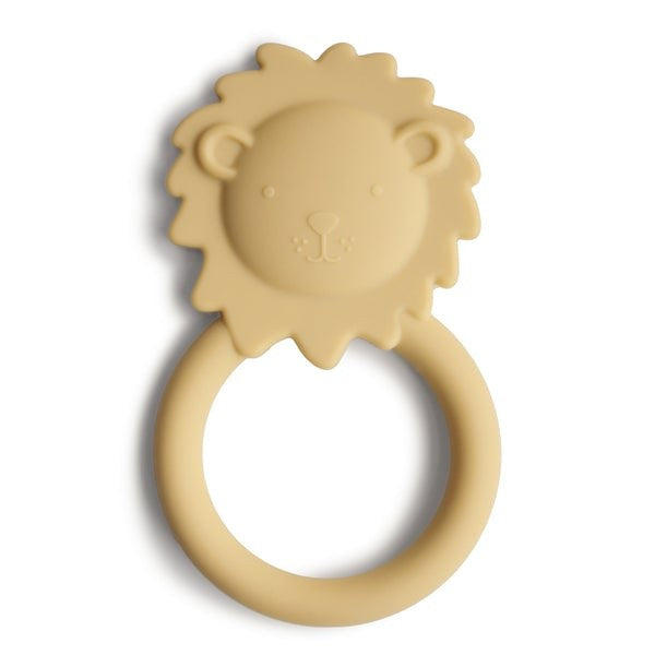 Lion Teether Soft Yellow