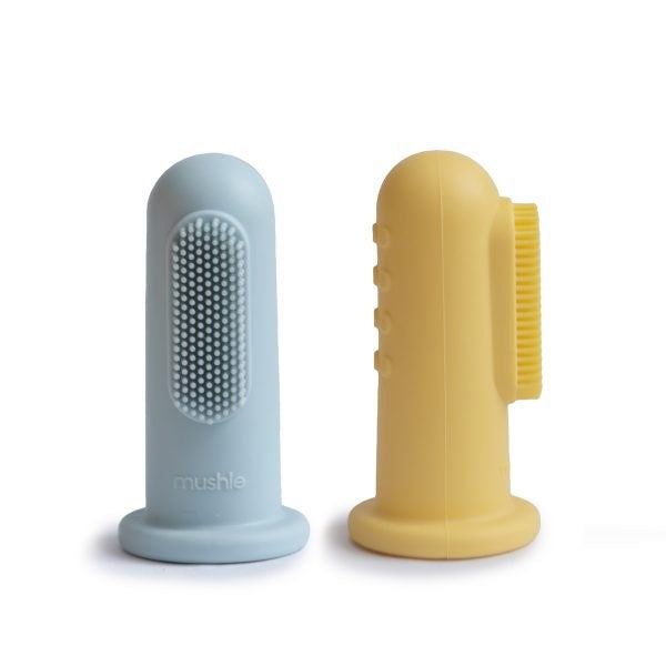 Finger Toothbrush Powder Blue