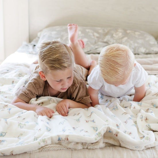 Peter Rabbit Muslin Lush Blue