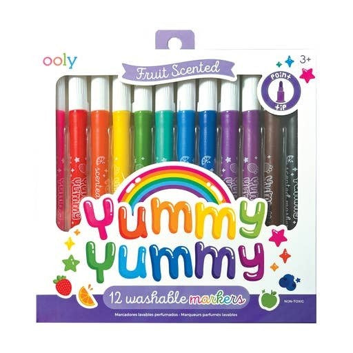 Yummy Yummy Fruit Scented Markers - Set of 12