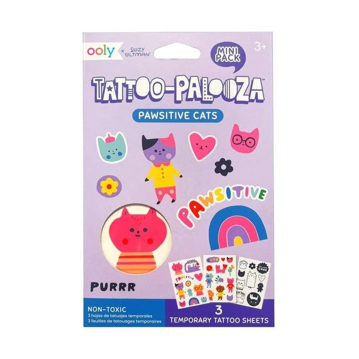 Mini Tattoos Pawsitive Cat