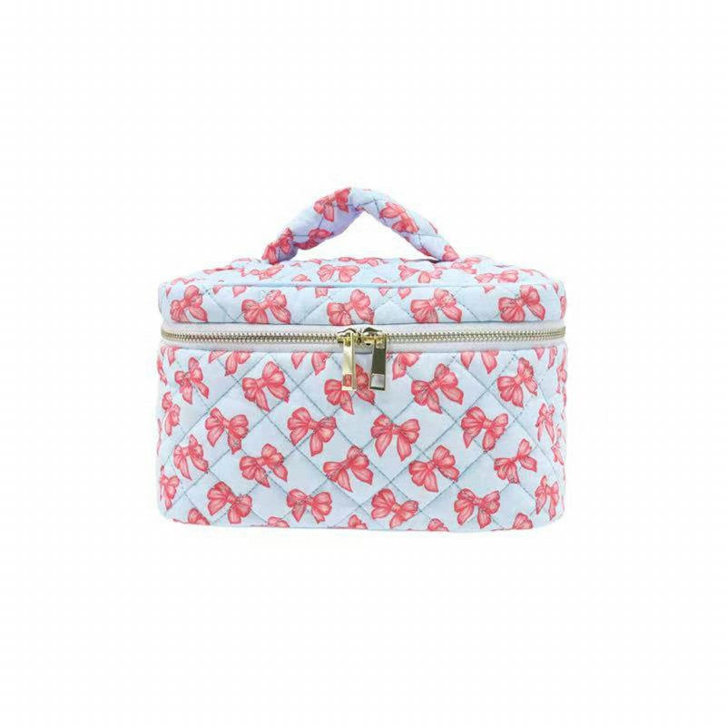 Karma Blue Ribbon Makeup Bag