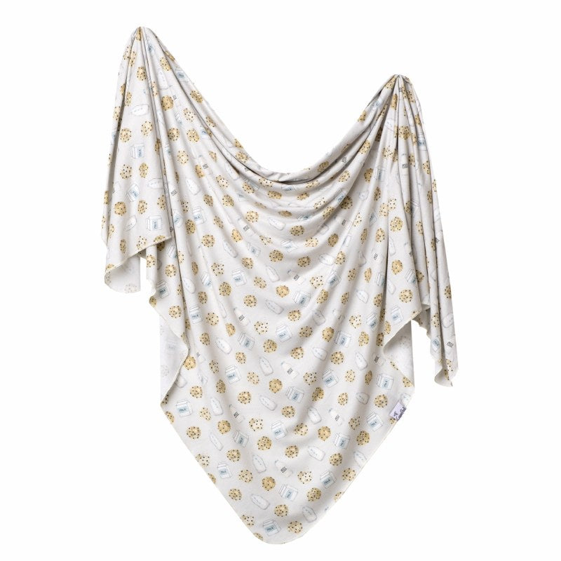 KNIT SWADDLE BLANKET - CHIP