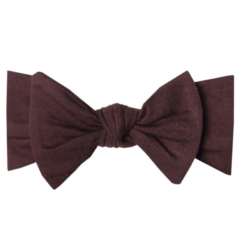 Knit Headband Bow Midnight