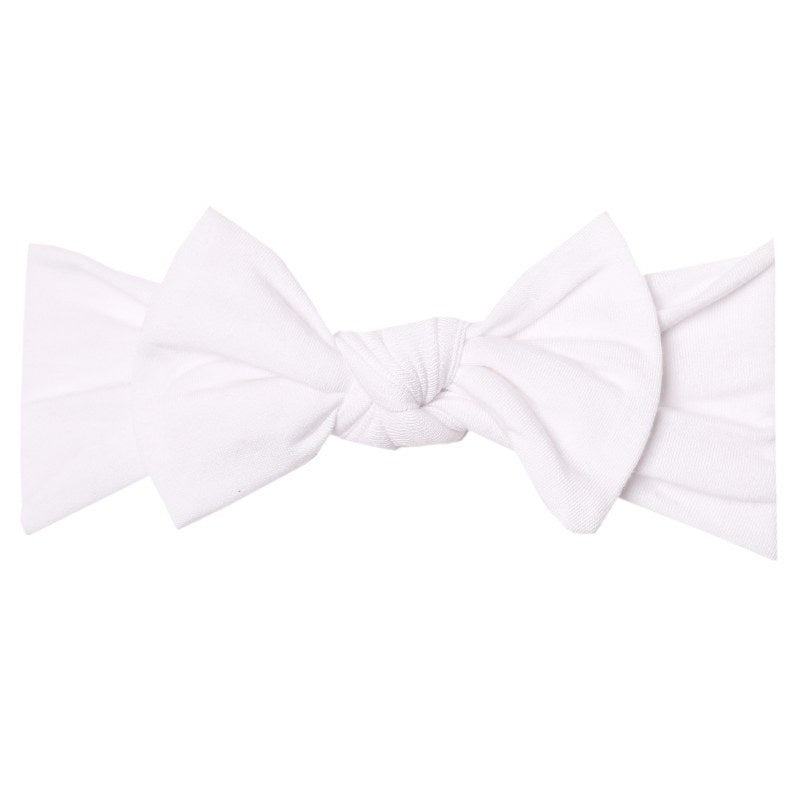 Knit Headband Bow Dove