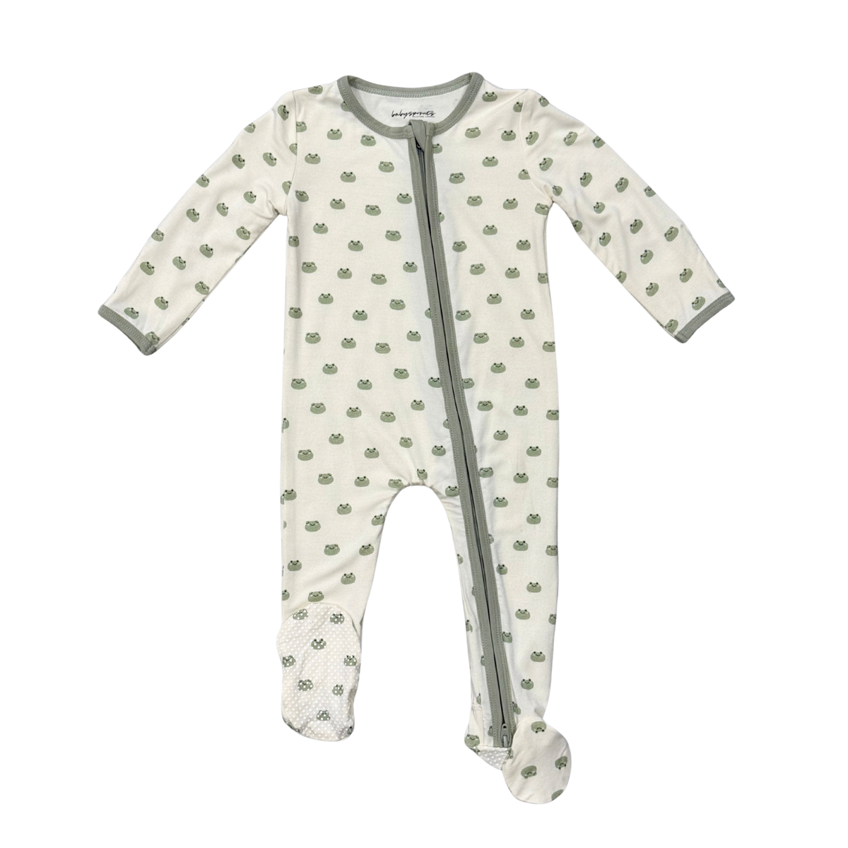 Baby Sprouts Miniature Frogs Footie
