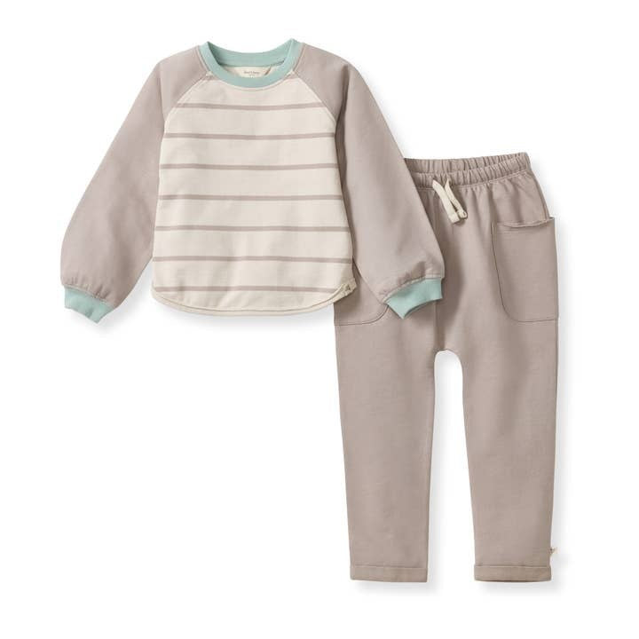 Basic Stripe Sweat Set