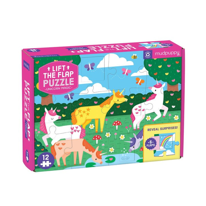 Unicorn Magic 12pc Lift the Flap Puzzle