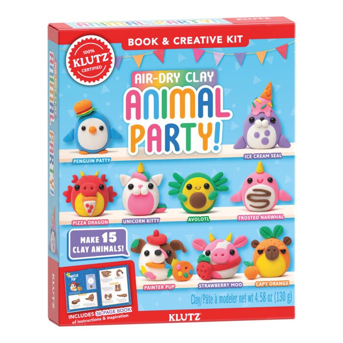 Air-Dry Clay Animal Party!