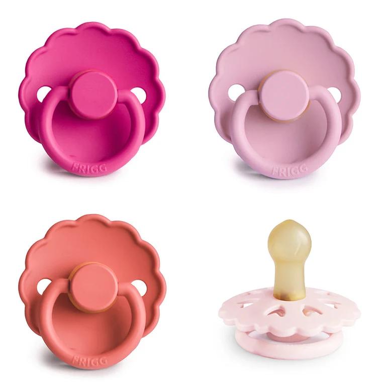 FRIGG Natural Rubber Pacifier 4-Pack 6-18 Months