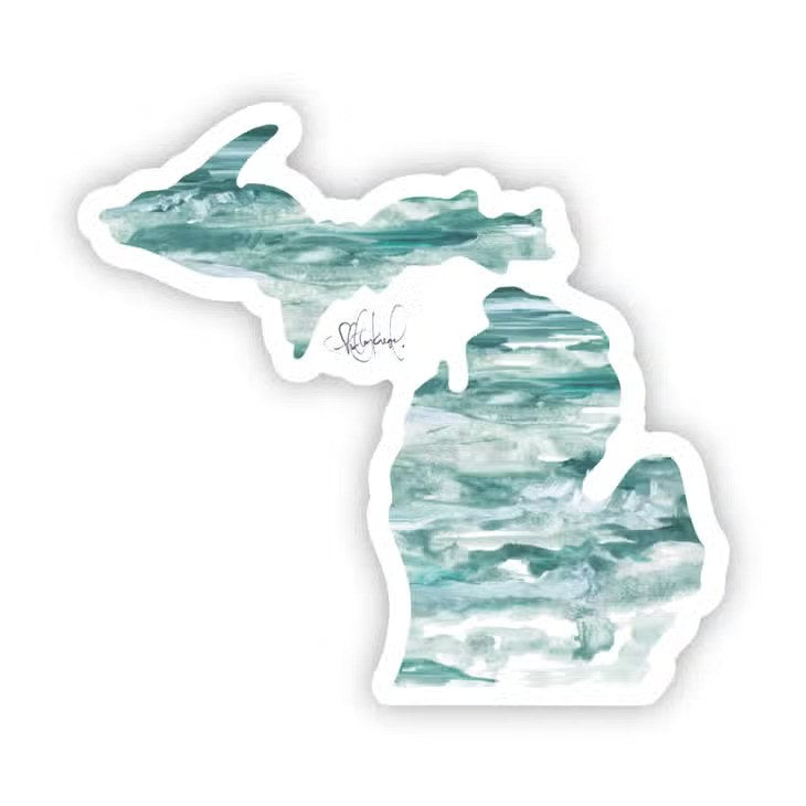 Michigan Watercolor Sticker