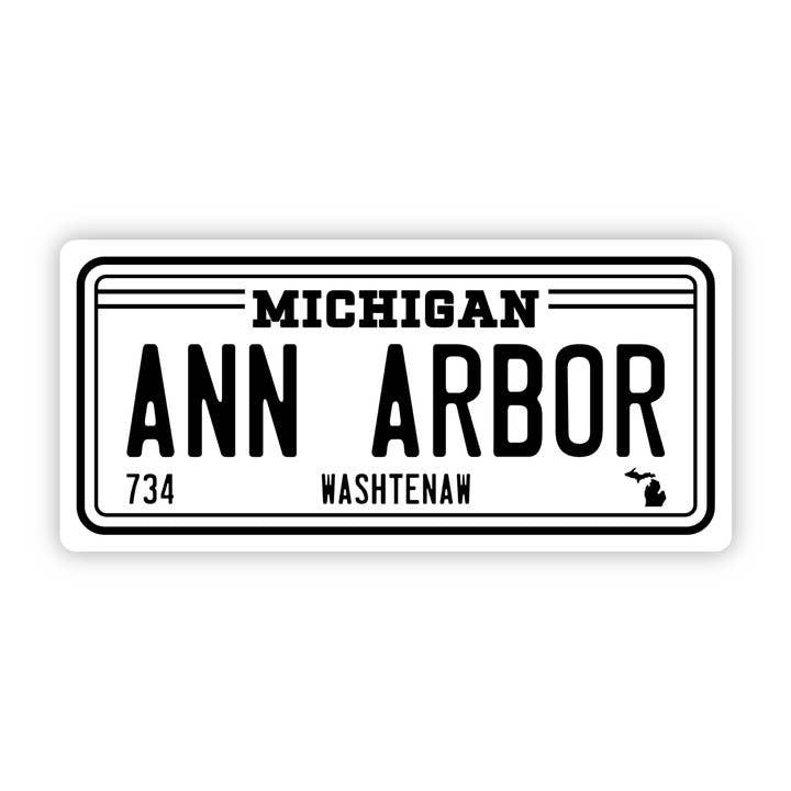 Ann Arbor 734 License Plate