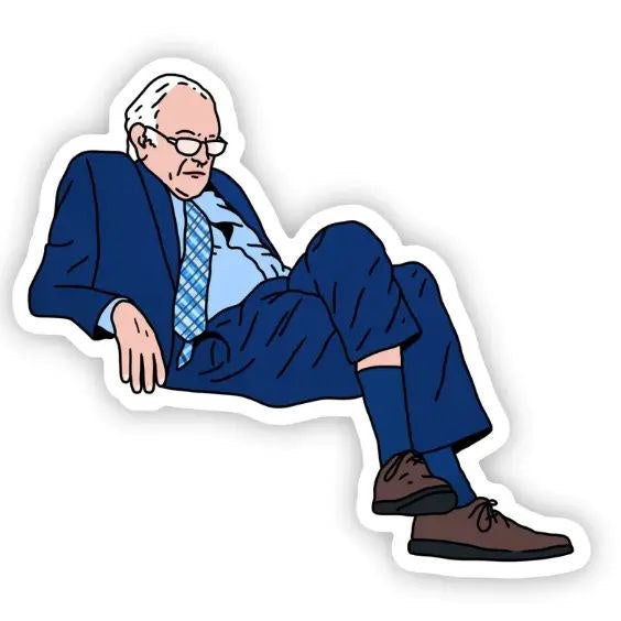Bernie Sanders Sitting