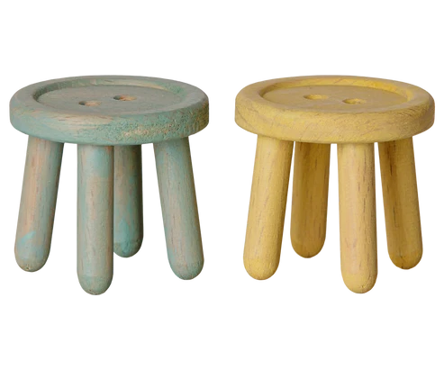 Stool set, Mouse, Mint/Light yellow