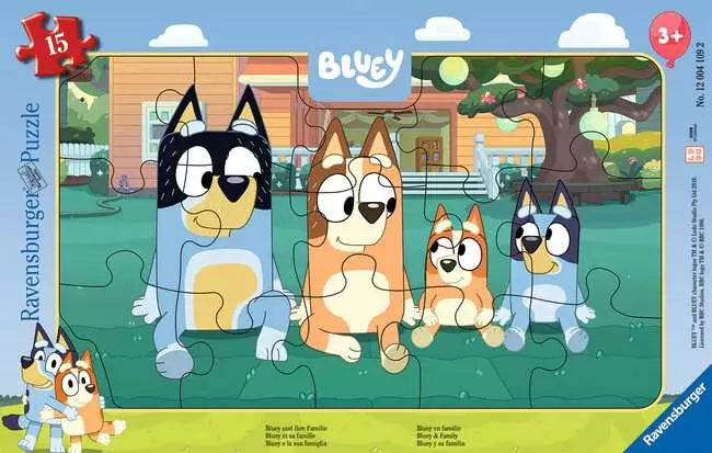 Bluey Frame Puzzle 15pc