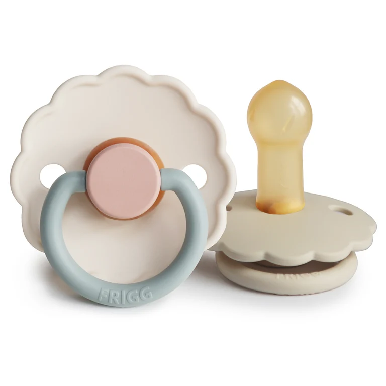 FRIGG Daisy Natural Rubber Pacifier 2-Pack 6-18 Months