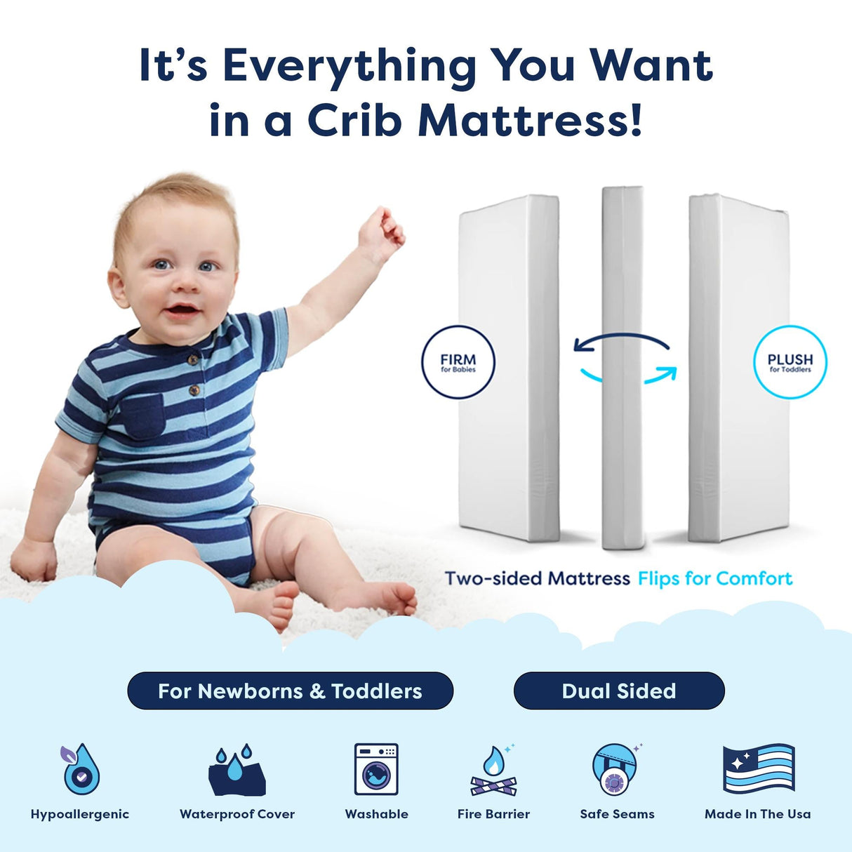 Moonlight Starlight Dream Crib Mattress
