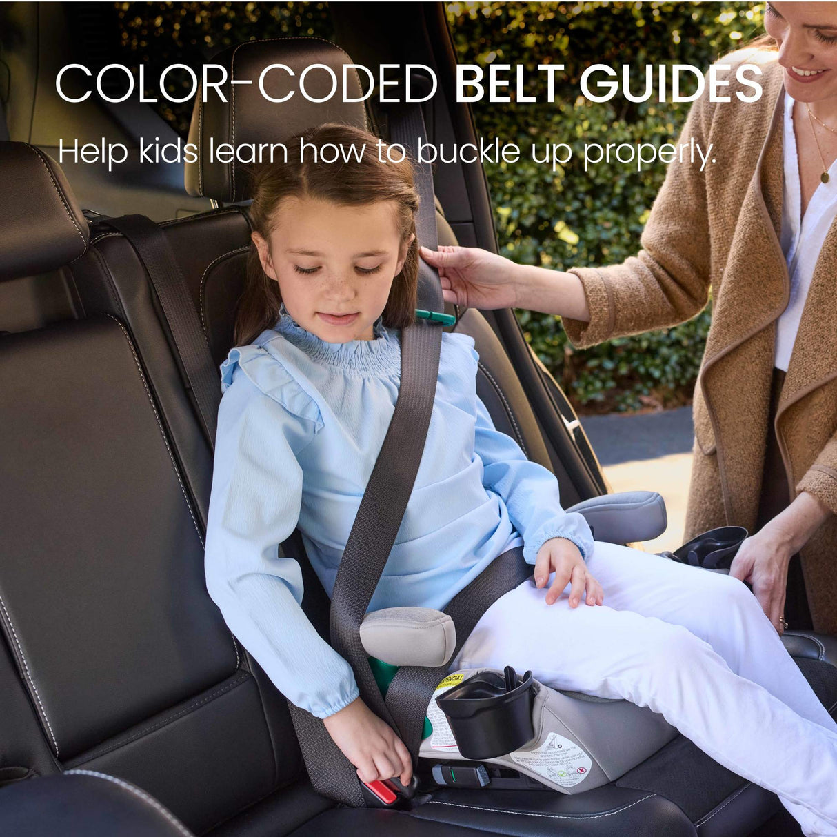 Britax UpNGo Click Backless Booster Car Seat with LATCH