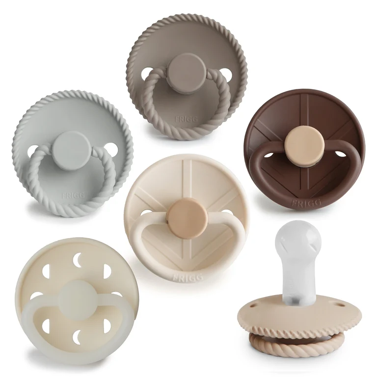 FRIGG Silicone Pacifier 6-Pack 6-18 Months