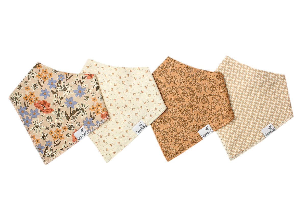 4 Pack Baby Bandana Bibs
