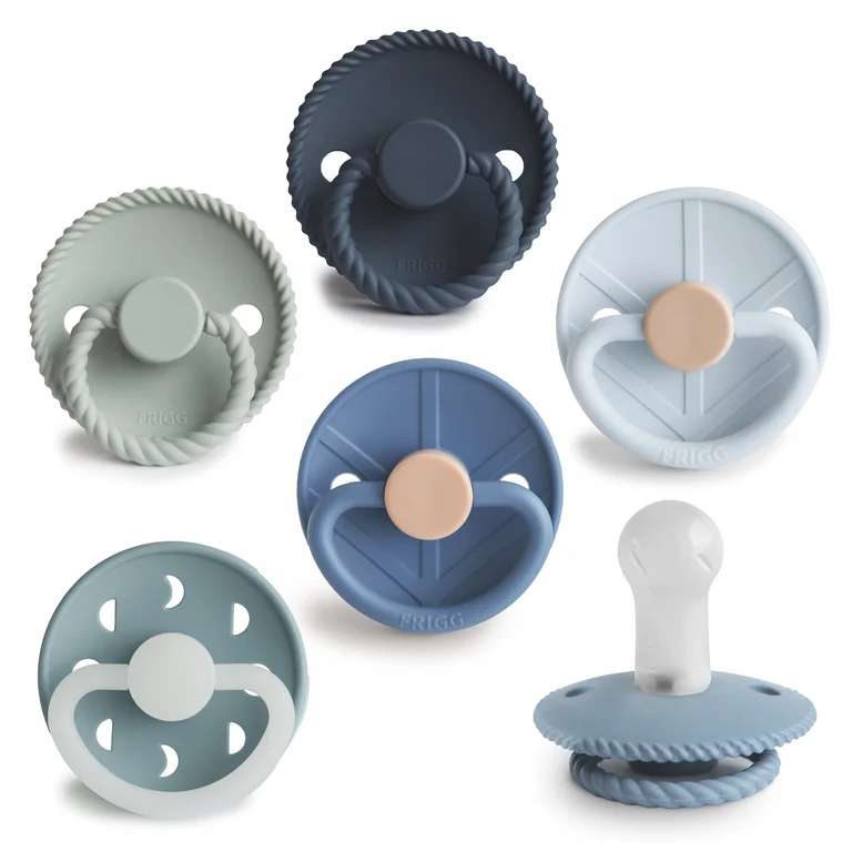 FRIGG Silicone Pacifier 6-Pack 6-18 Months