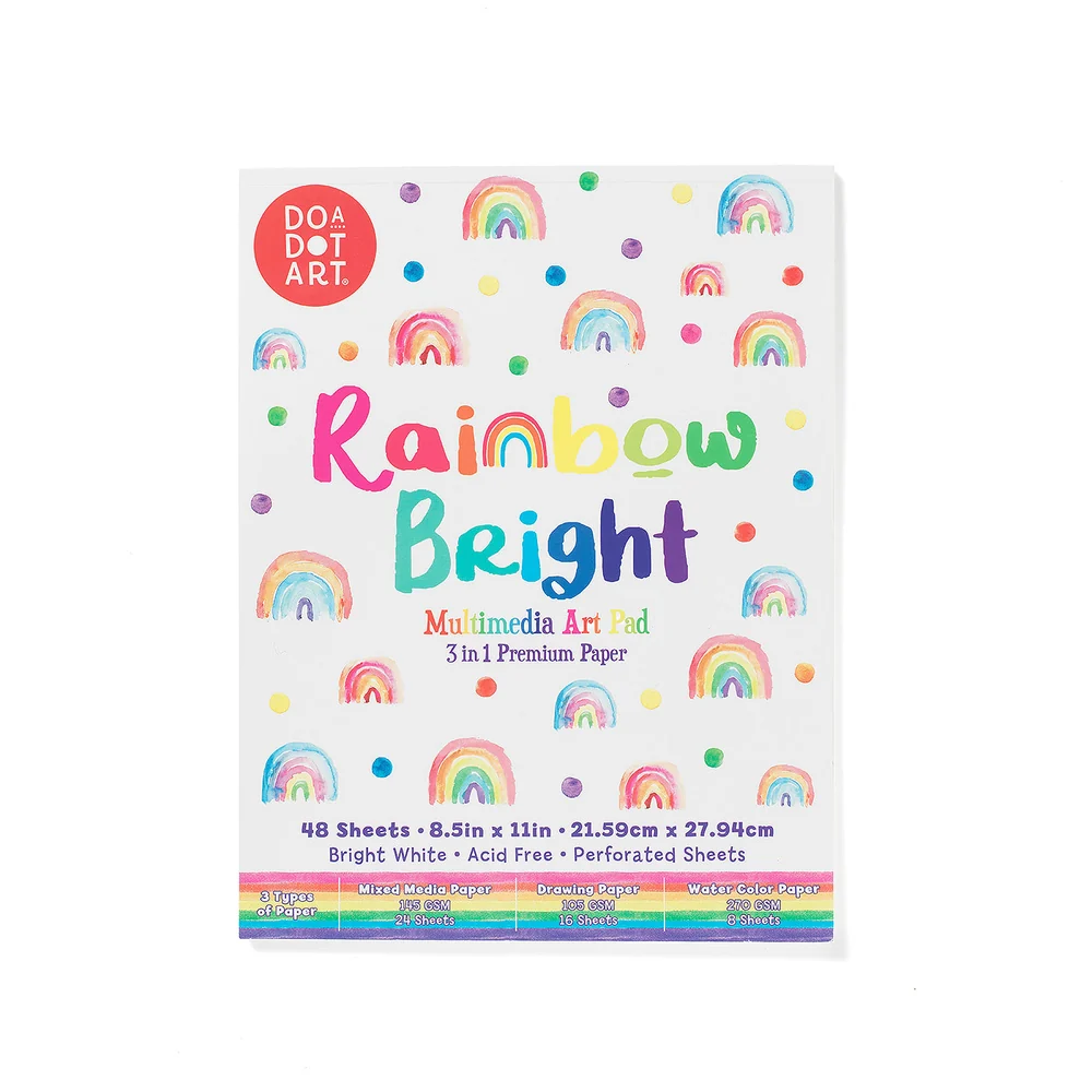 Rainbow Bright Multimedia Art Pad