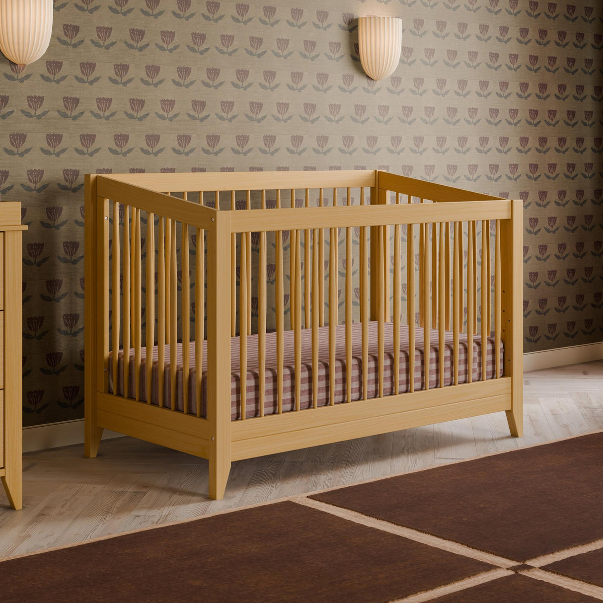 Babyletto Sprout 4-in-1 Convertible Crib with Toddler Bed Conversion Kit