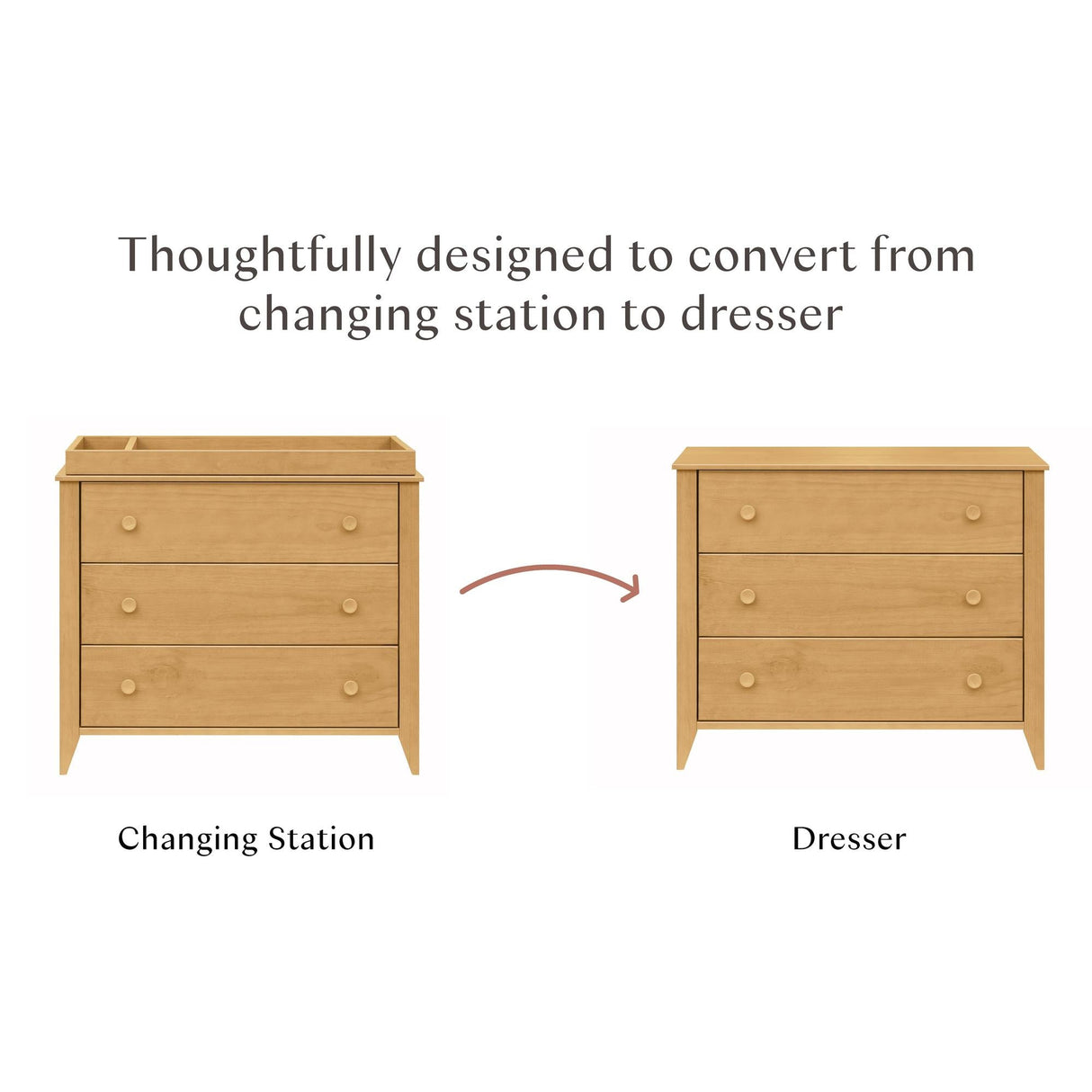 Babyletto Sprout 3-Drawer Changer Dresser with Removable Changing Tray