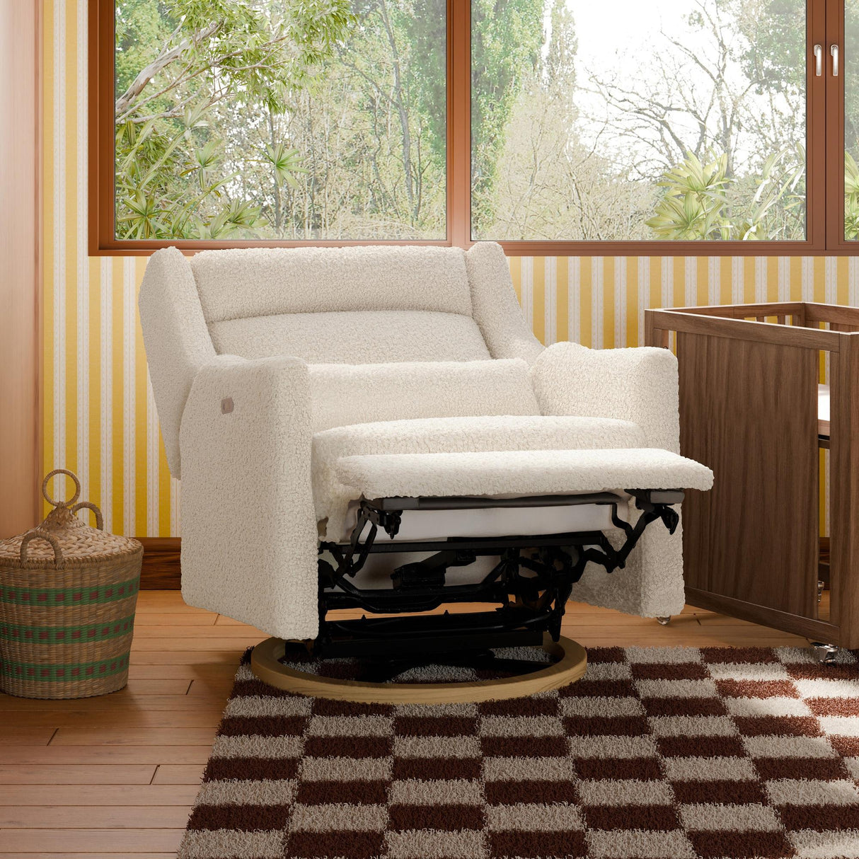 Babyletto Kiwi Plus Chair and a Half Power Recliner & Swivel Glider with Power Adjustable Headrest and USB Port