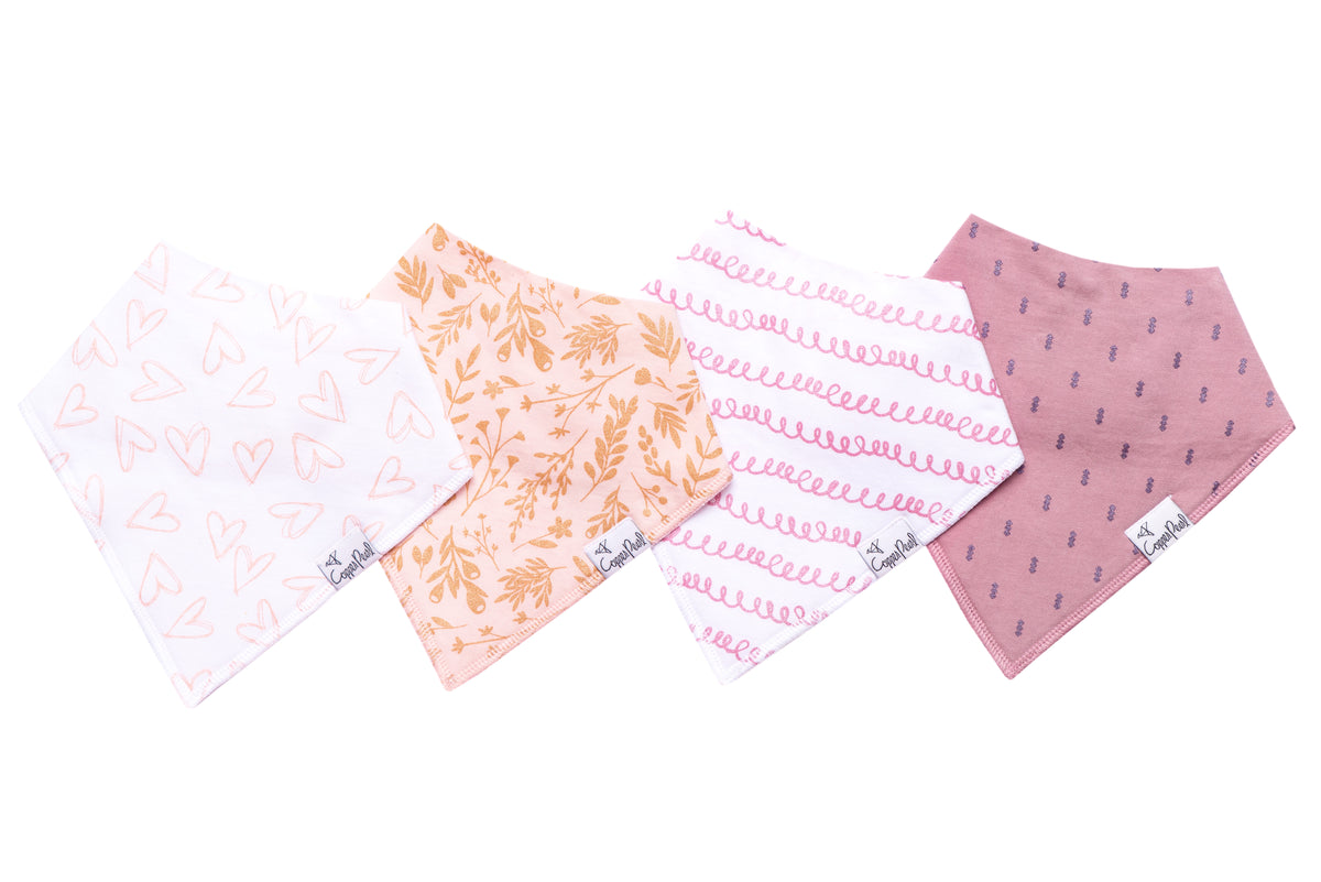 4 Pack Baby Bandana Bibs