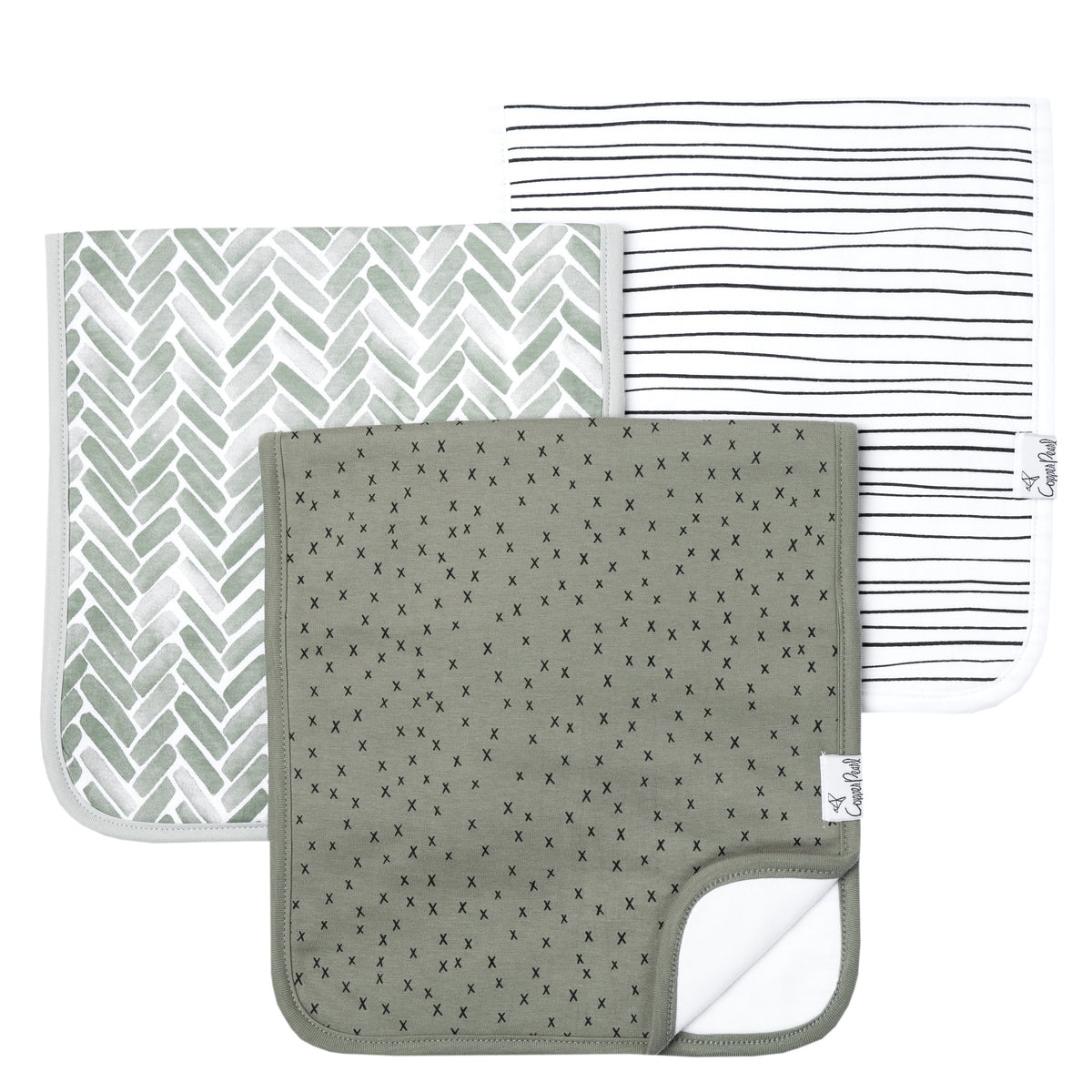 3 Pack Premium Burp Cloths